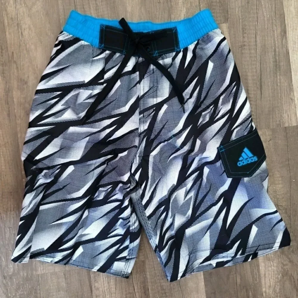 Adidas boys swim trunks size small